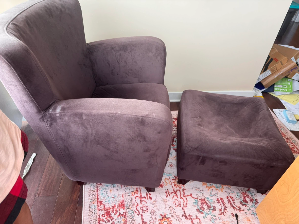 IKEA armchair sofa & ottoman