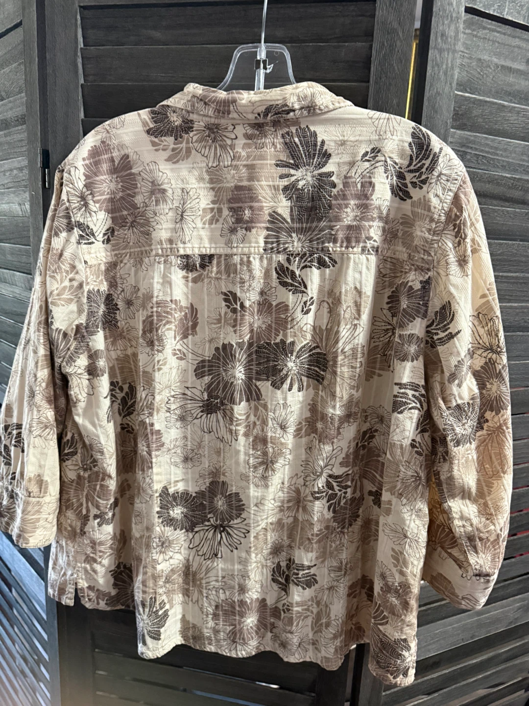 Northern Reflections Floral Button-Down Shirt - photo 4