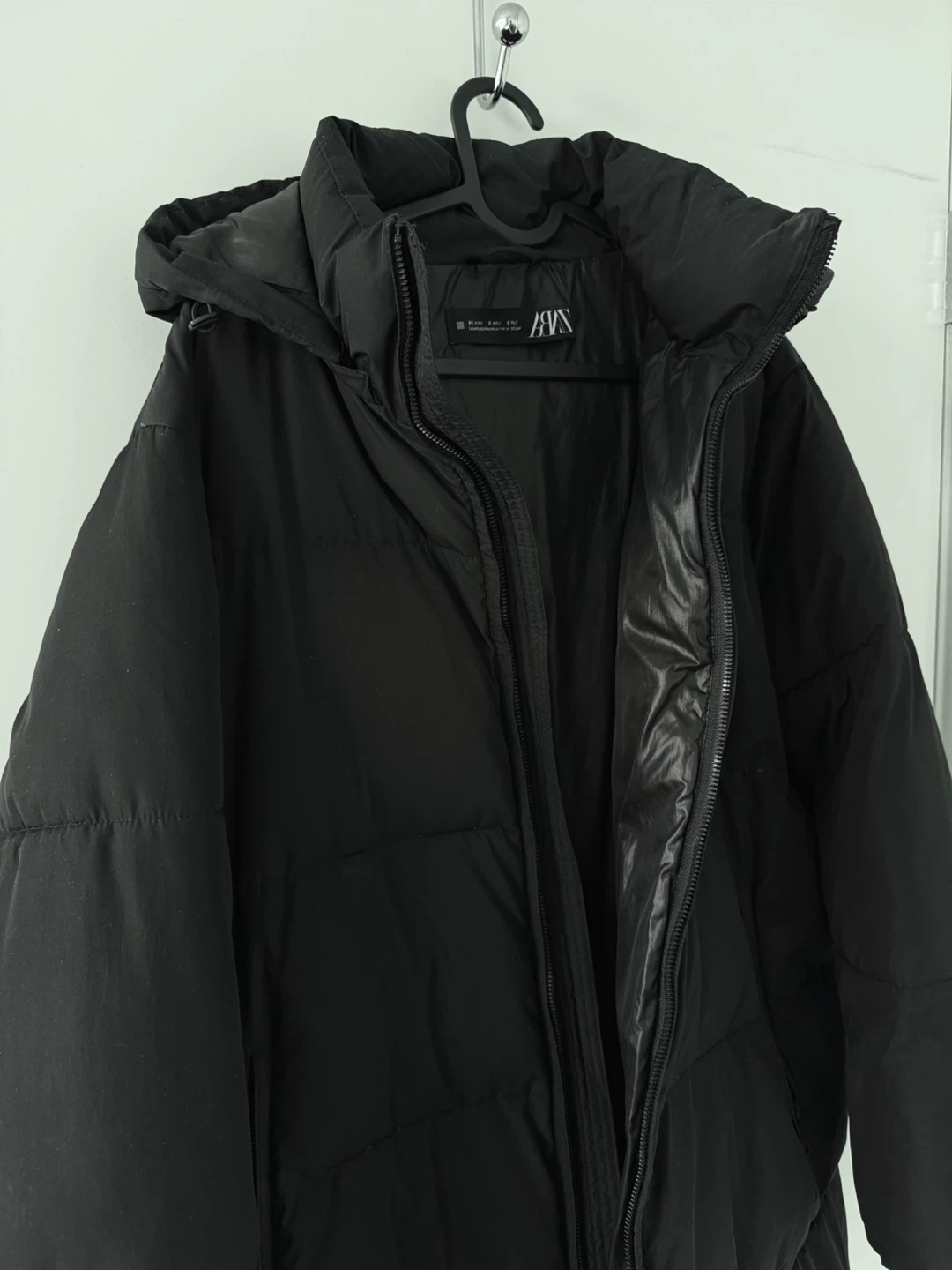 Zara black puffer jacket