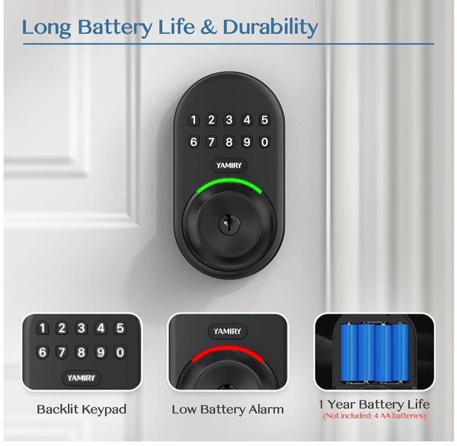 YAMIRY Keypad Smart Door Knob Lock - photo 3