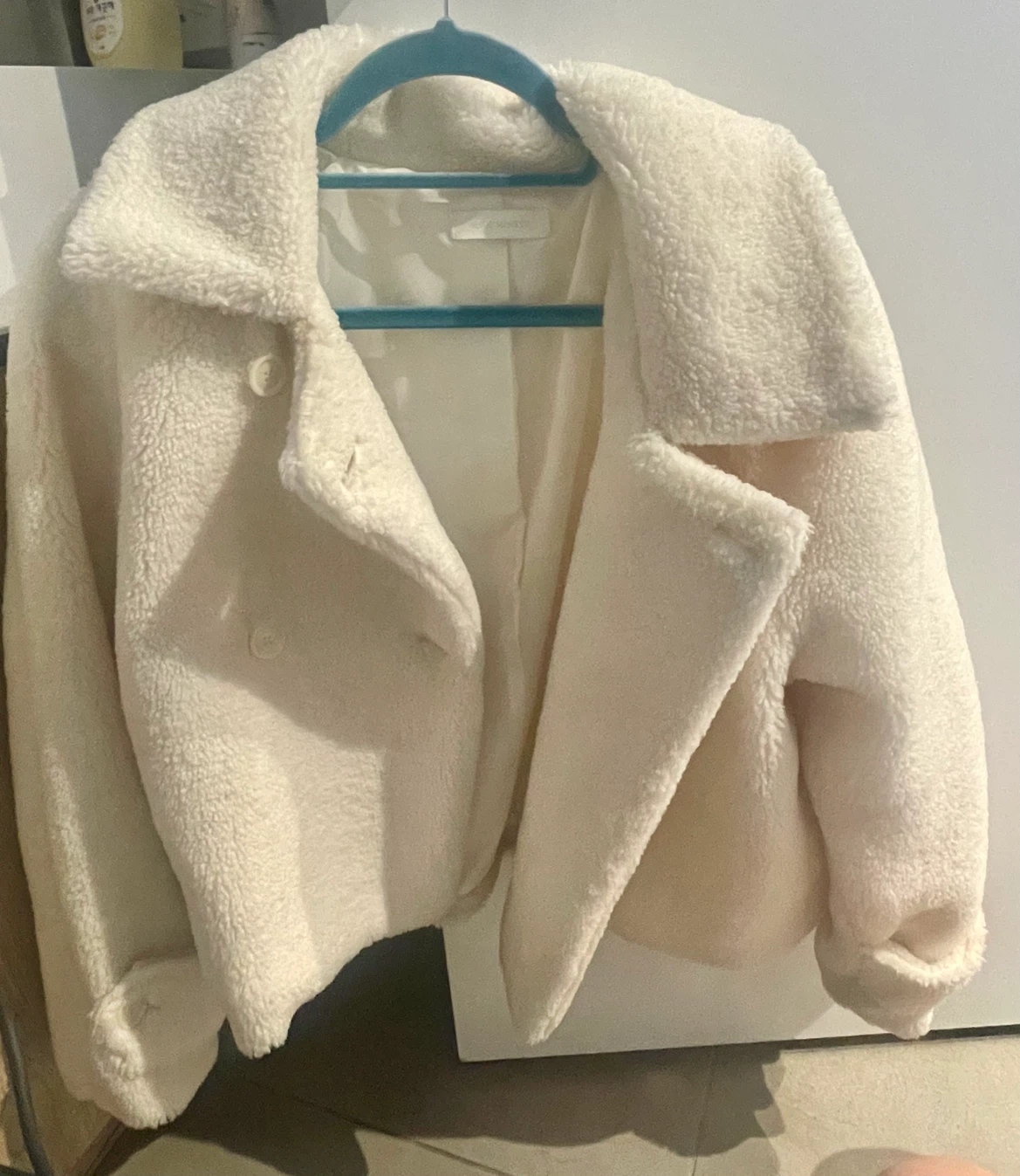 Shop Minete White Sherpa Jacket