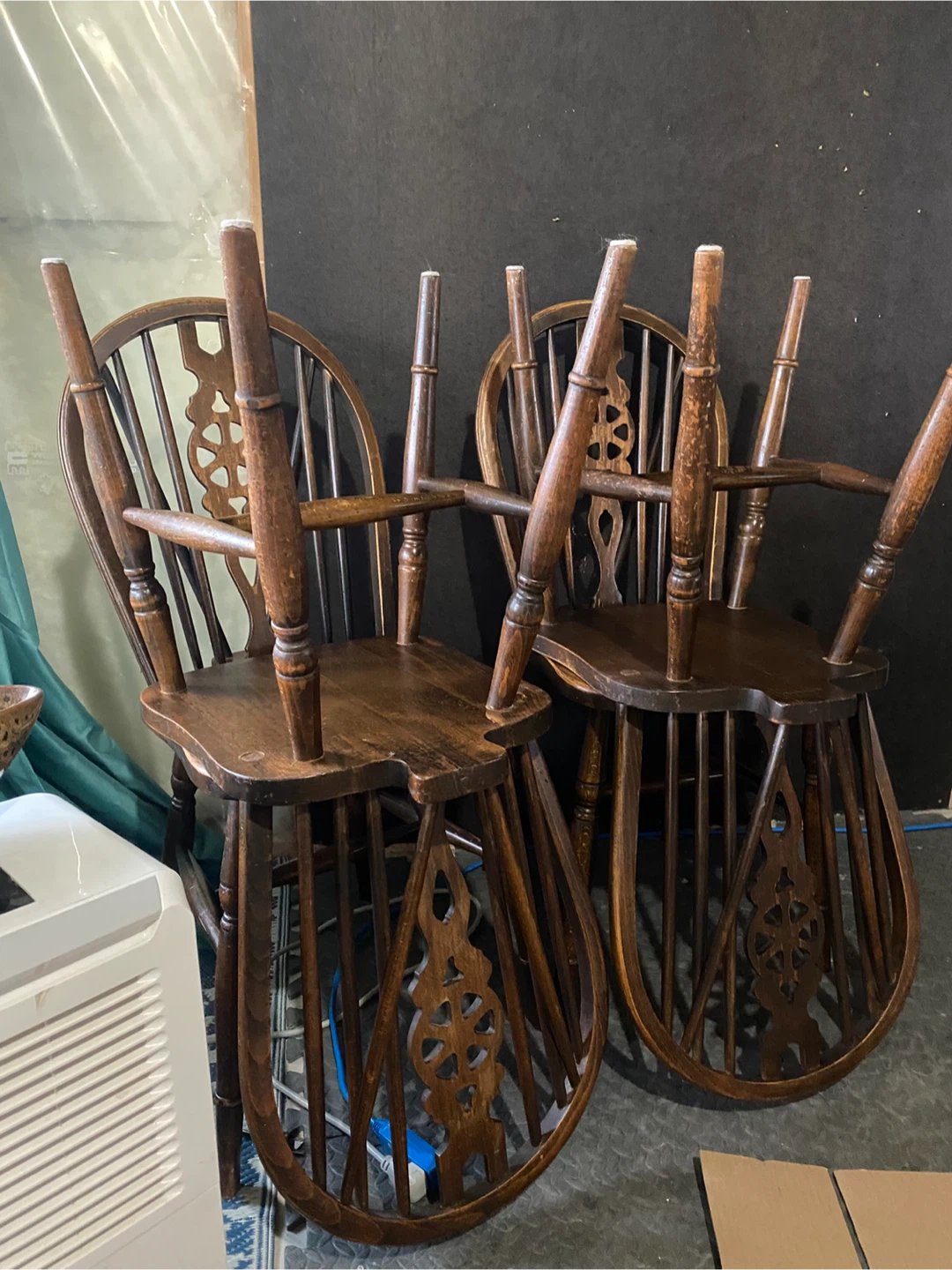 Set of 4 Windsor-style dining chairs - photo 3