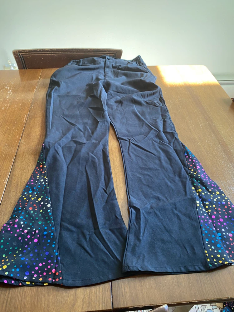 Rainbow Polka Dot Shirt and Pants Set - photo 3