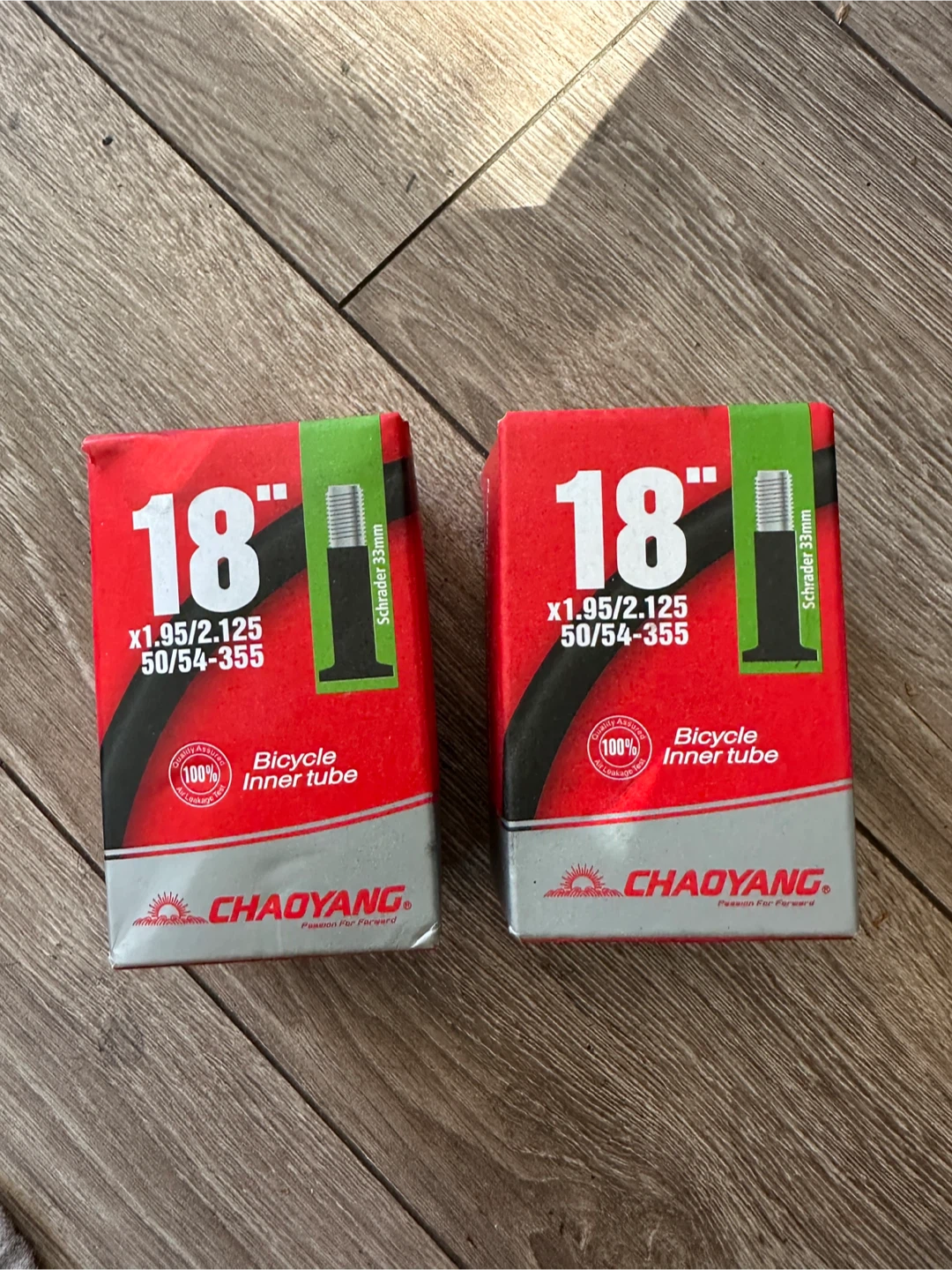 2 Chaoyang 18 inch Bicycle Inner Tubes