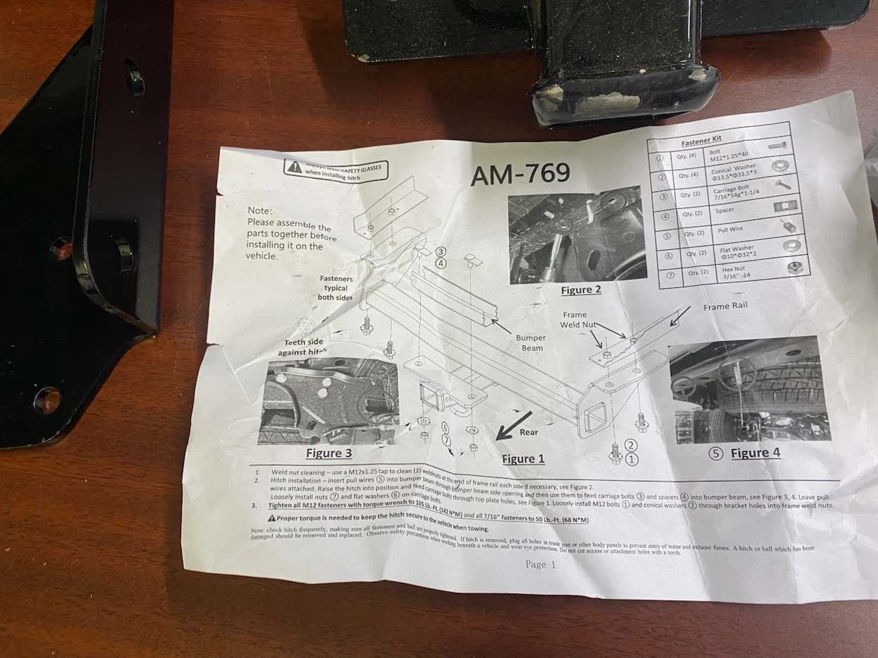 AM-769 Trailer Hitch fit Tacoma - photo 3