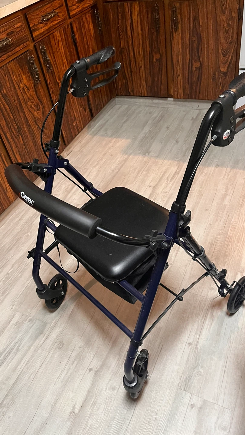 Carex Rolling Walker with Seat