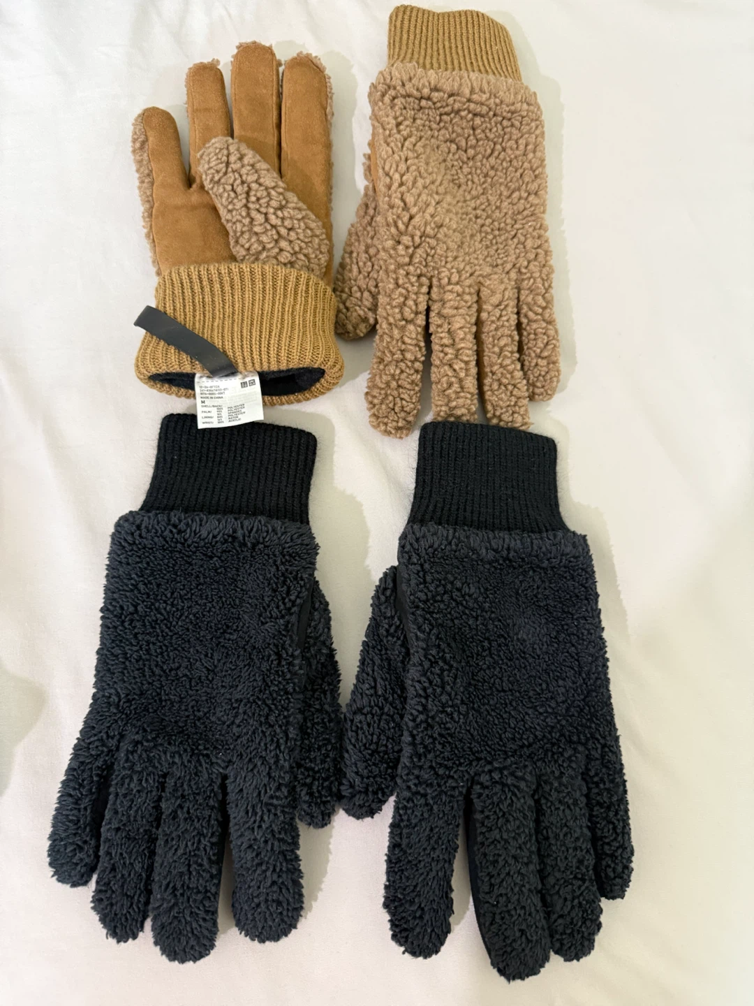 Uniqlo Fleece Gloves - Two Pairs