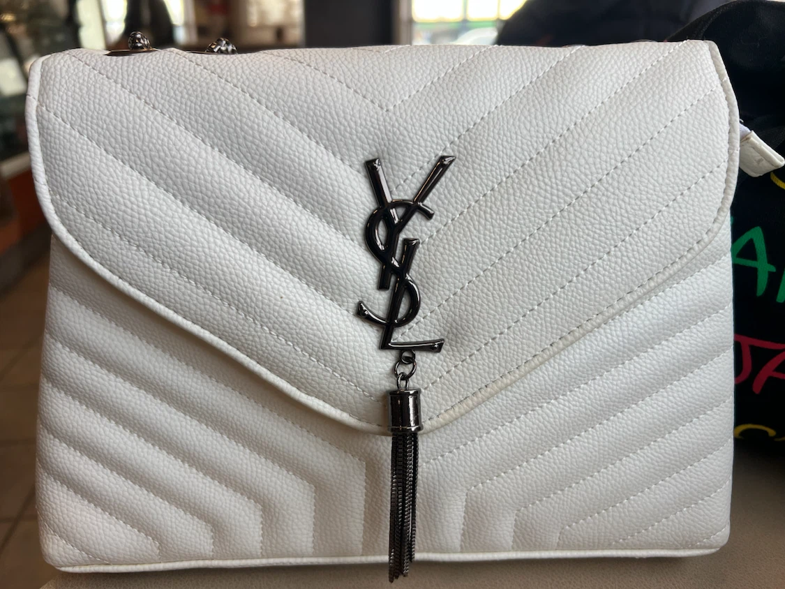 YSL Monogram White Chain Bag/free delivery