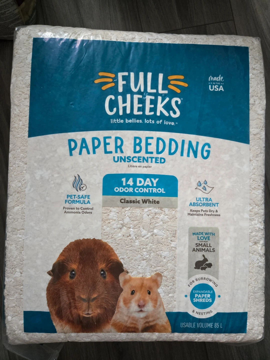 Full Cheeks Unscented Paper Bedding 85L