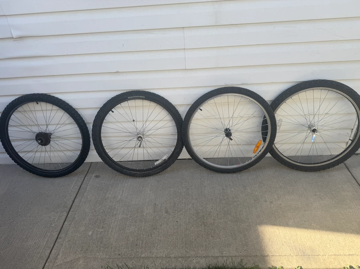 Mountain Bike Wheels and Tires $15 each