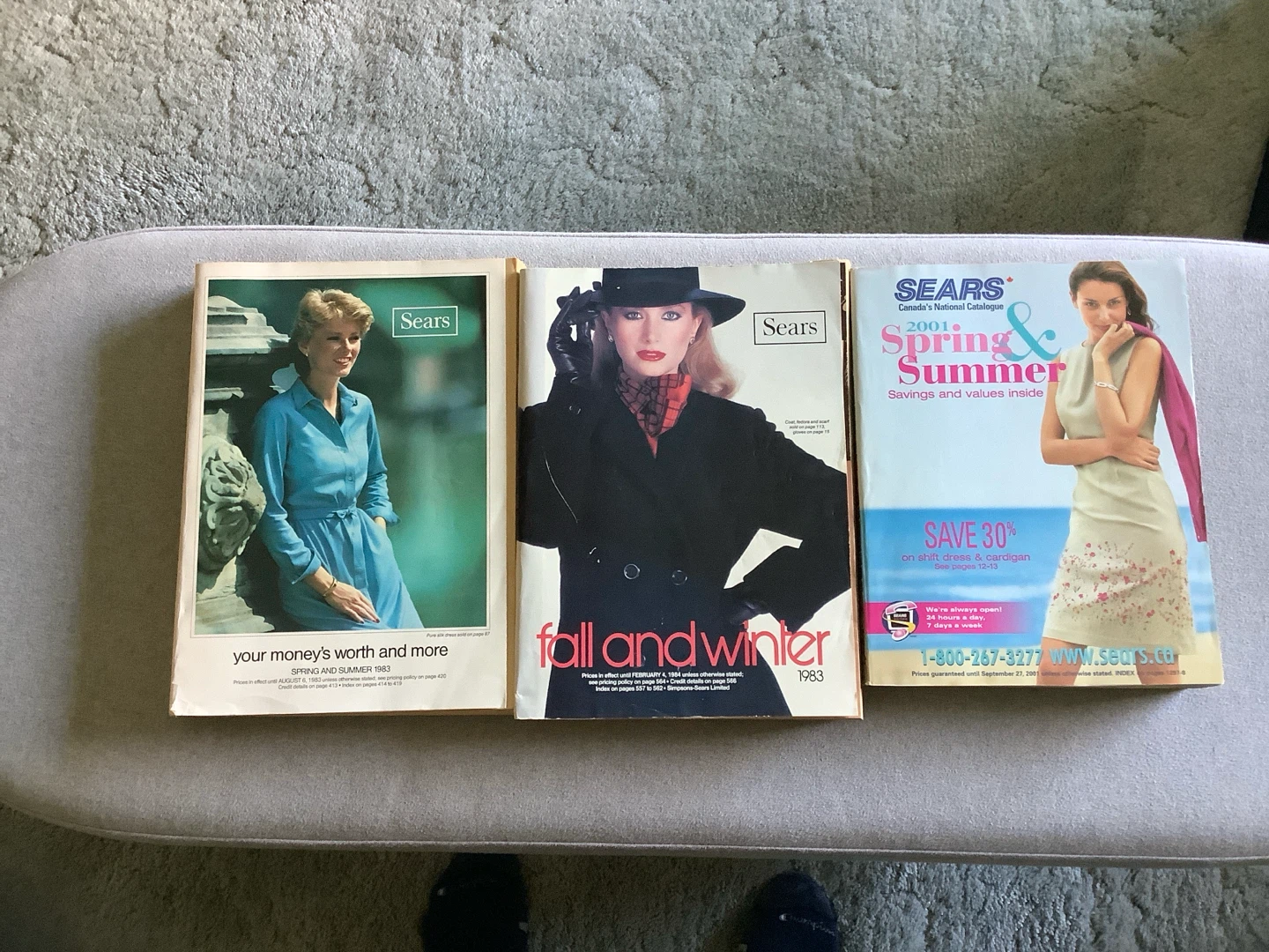 Set of 3 Vintage Sears Canada Catalogues