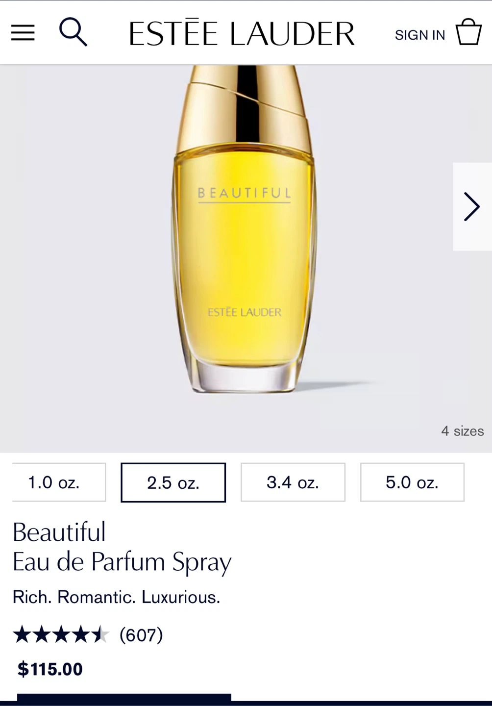 Estée Lauder Beautiful Eau de Parfum Spray 75ml - photo 4