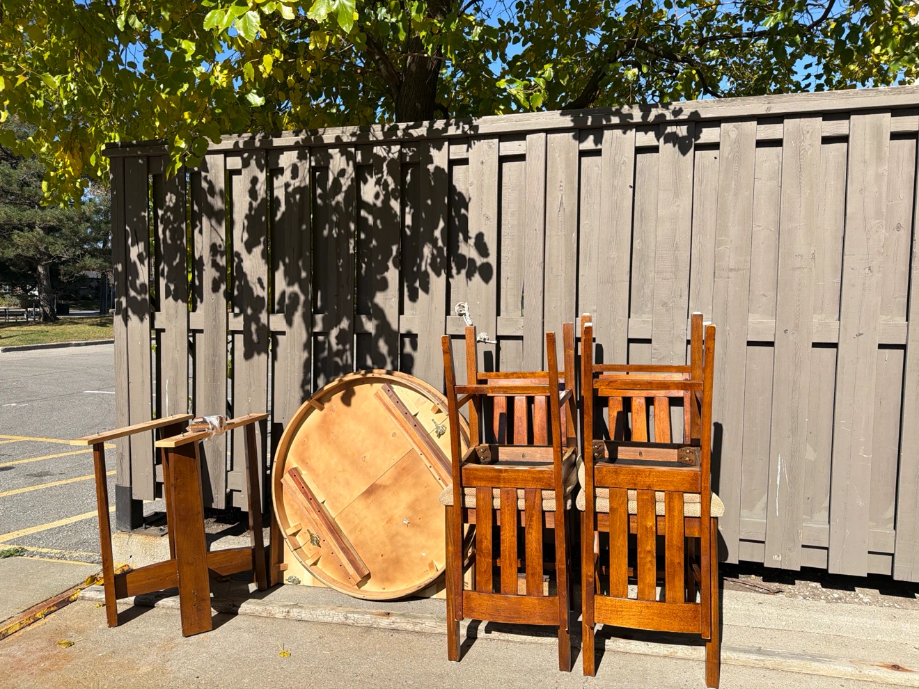 Wooden Dining Table with Chairs