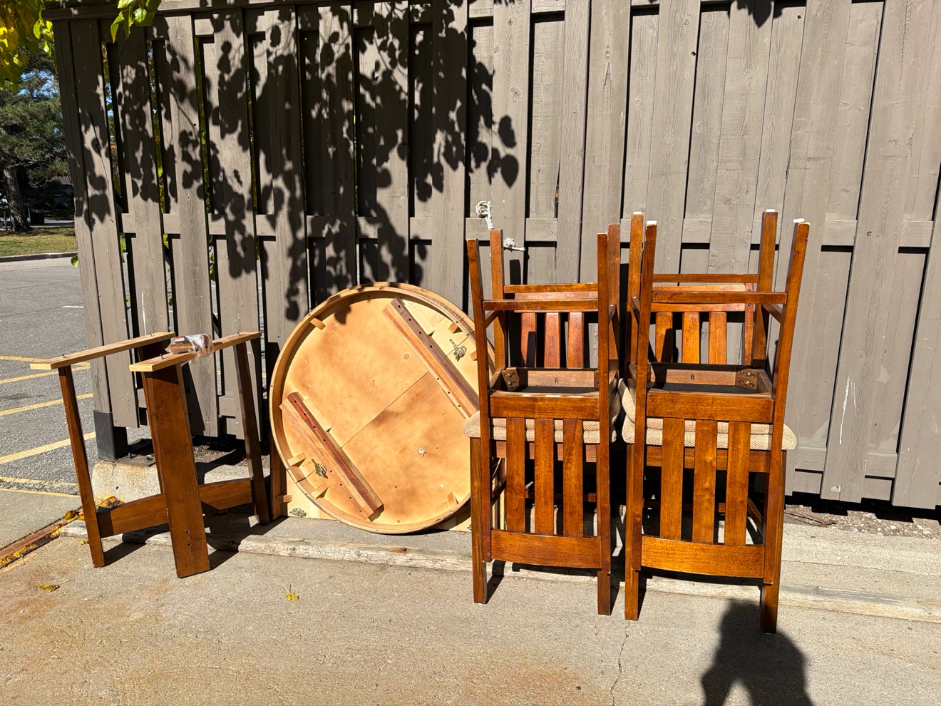 Wooden Dining Table with Chairs - photo 3