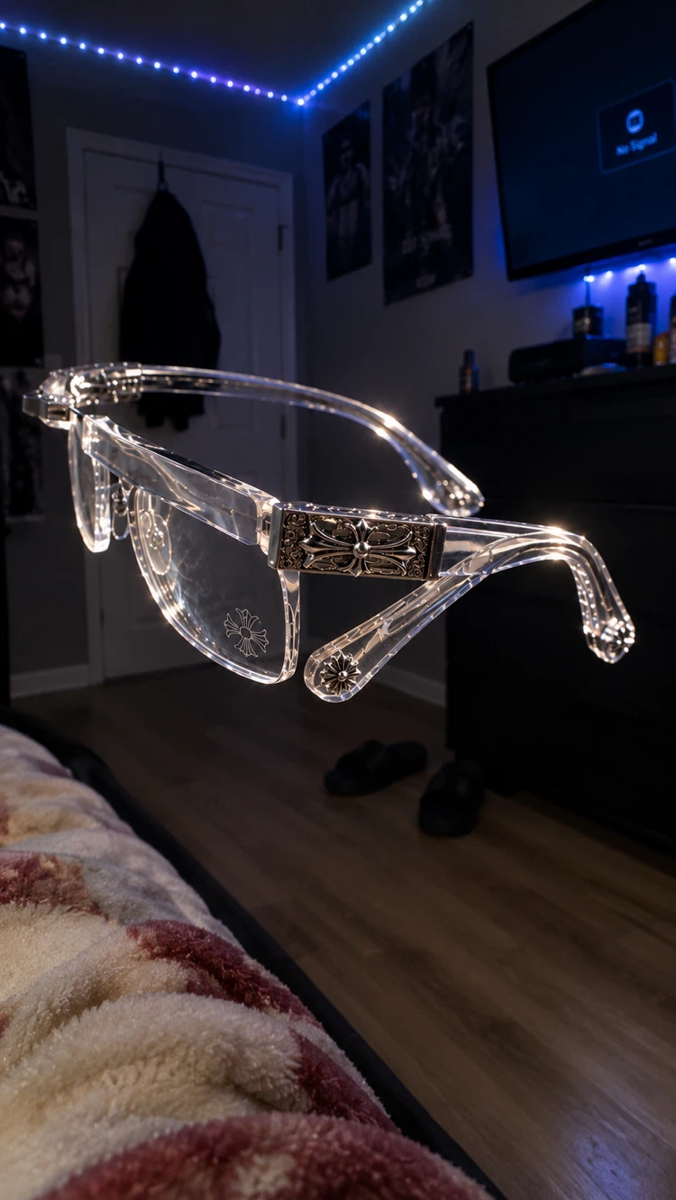 Chrome Hearts Clear Frame Glasses