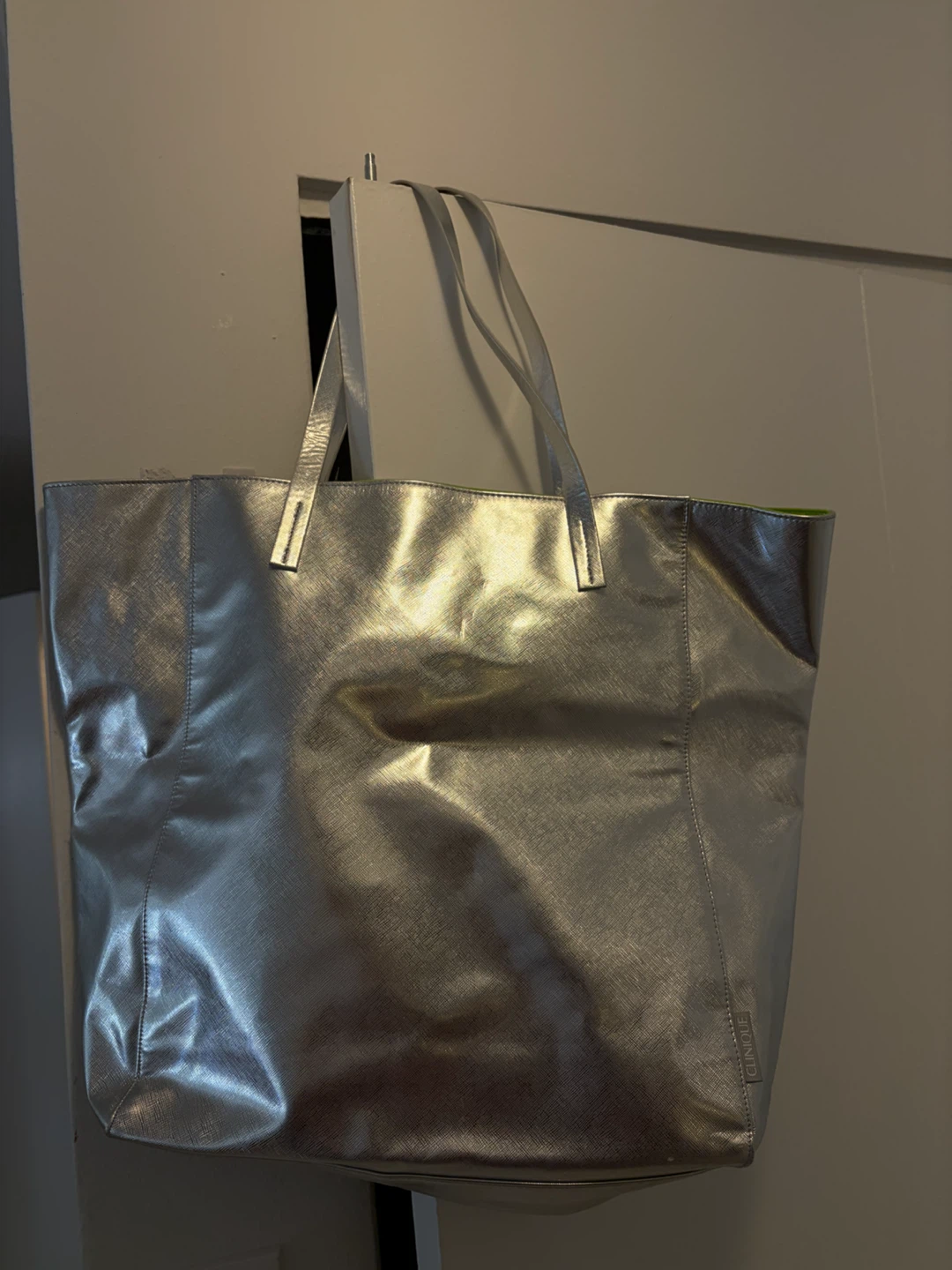 Clinique Silver Tote Bag