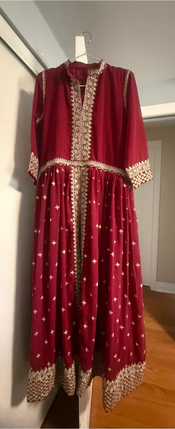 Red Traditional Indian Salwar Kameez Suit