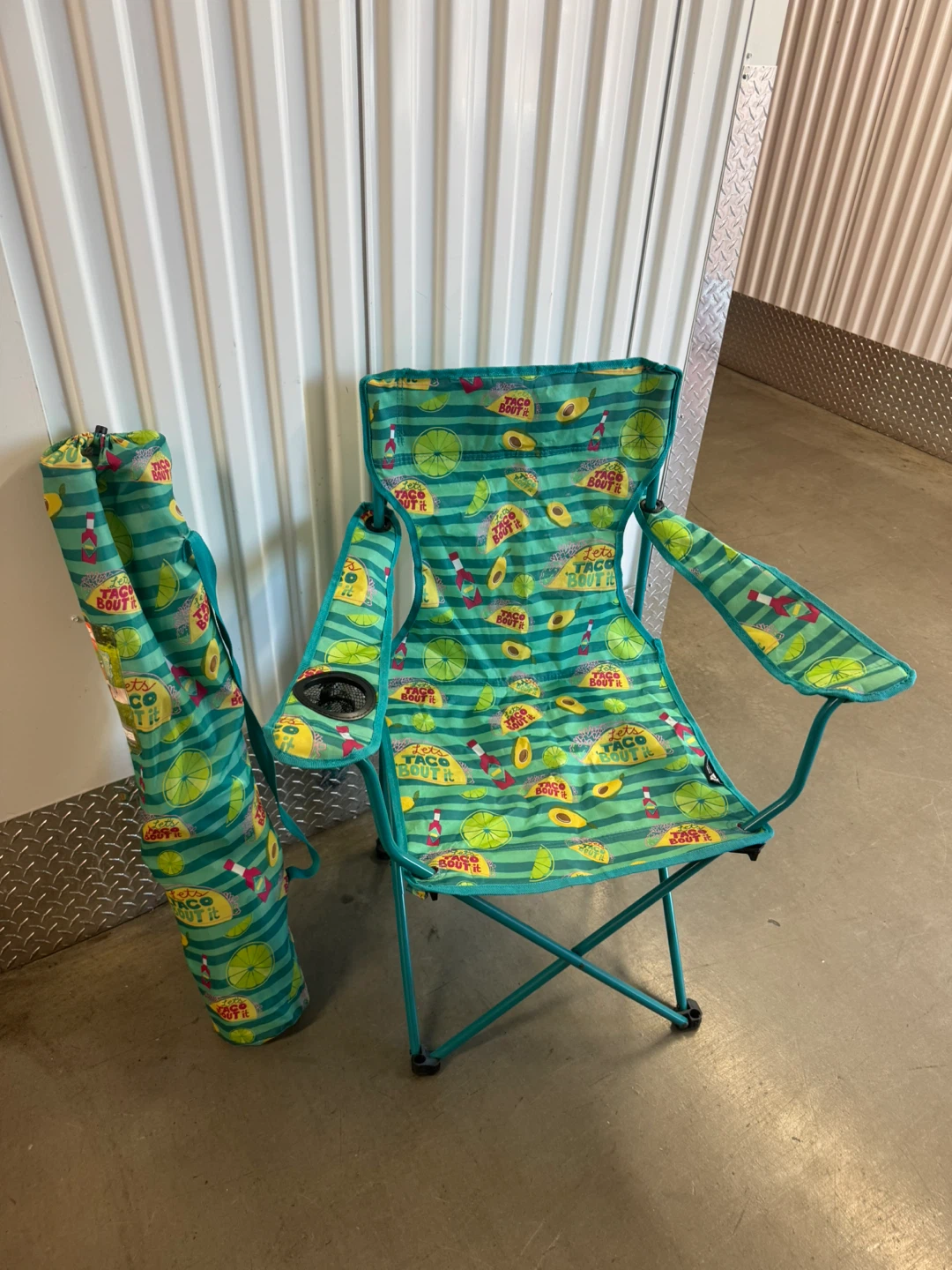 Taco Print Folding Camping/beach  Chair