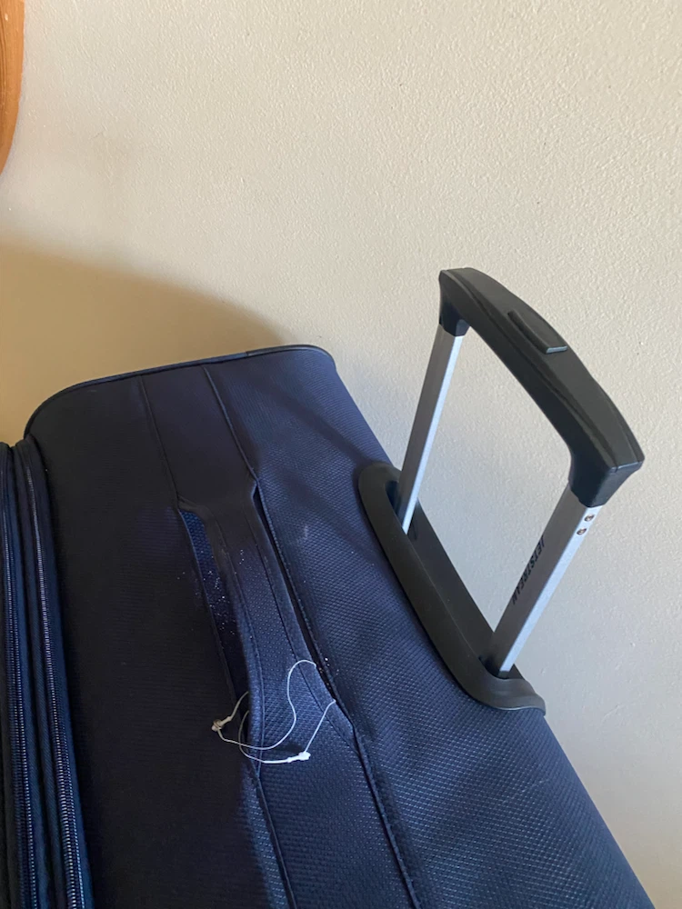Jetstream blue rolling suitcase - photo 2