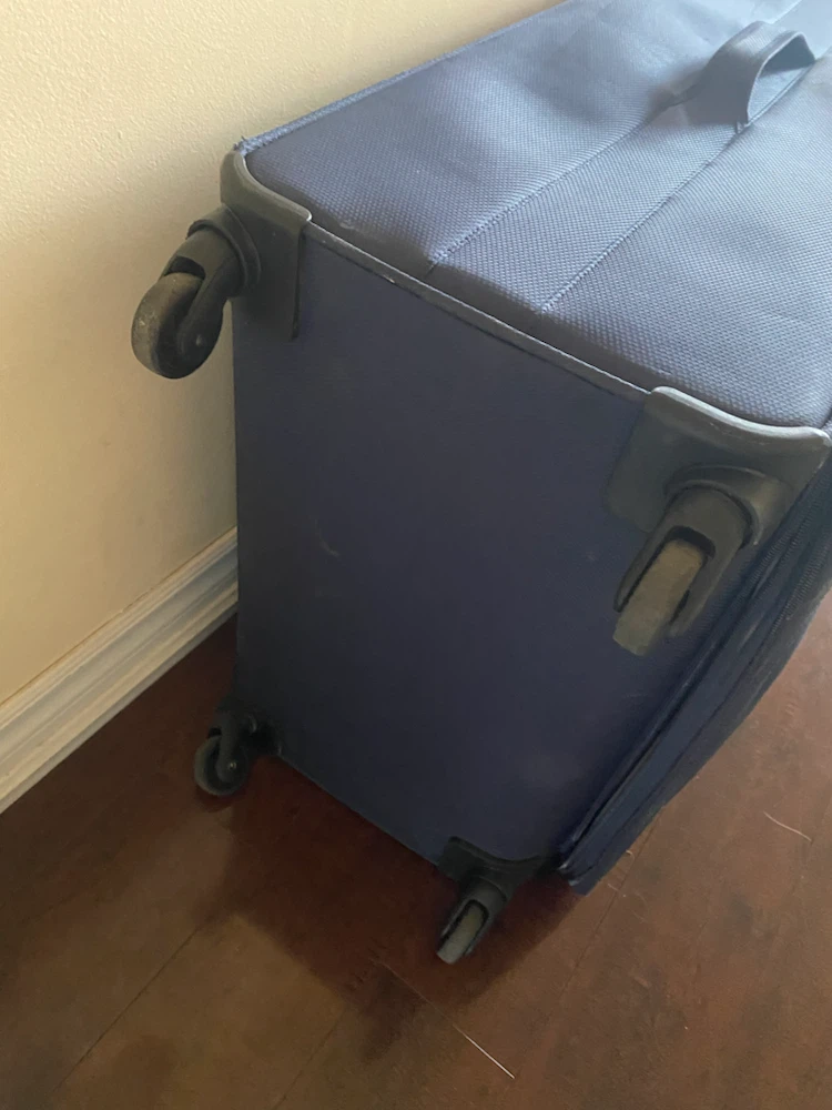 Jetstream blue rolling suitcase - photo 4