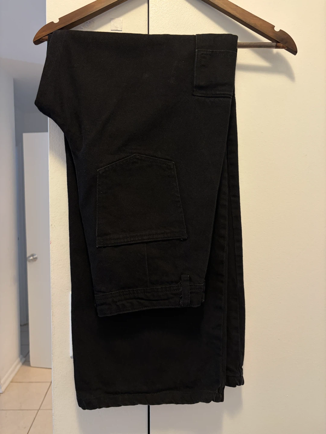Jet Black A-Denim Cargo Pants - photo 5