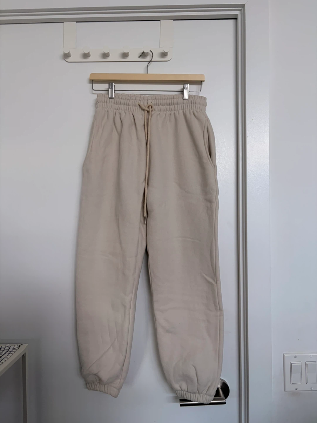 Beige Jogger fleece Sweatpants XS/S