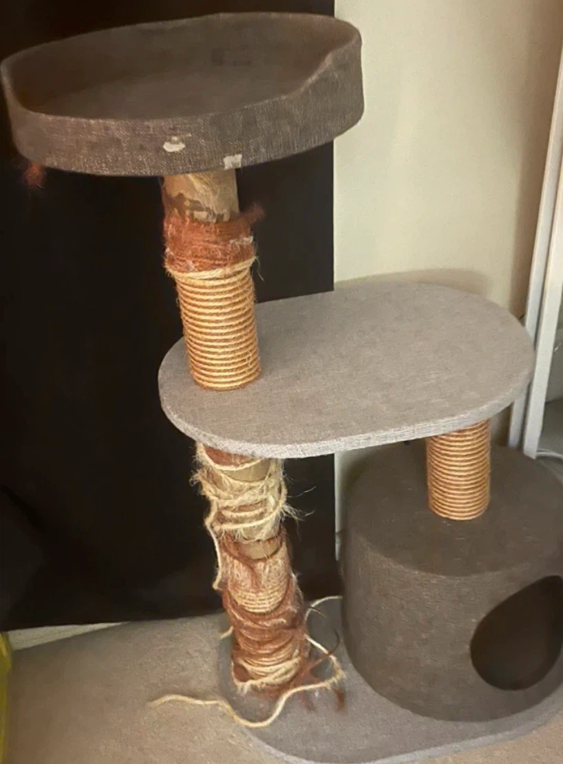 Multi-level cat tree with scratching posts - photo 2