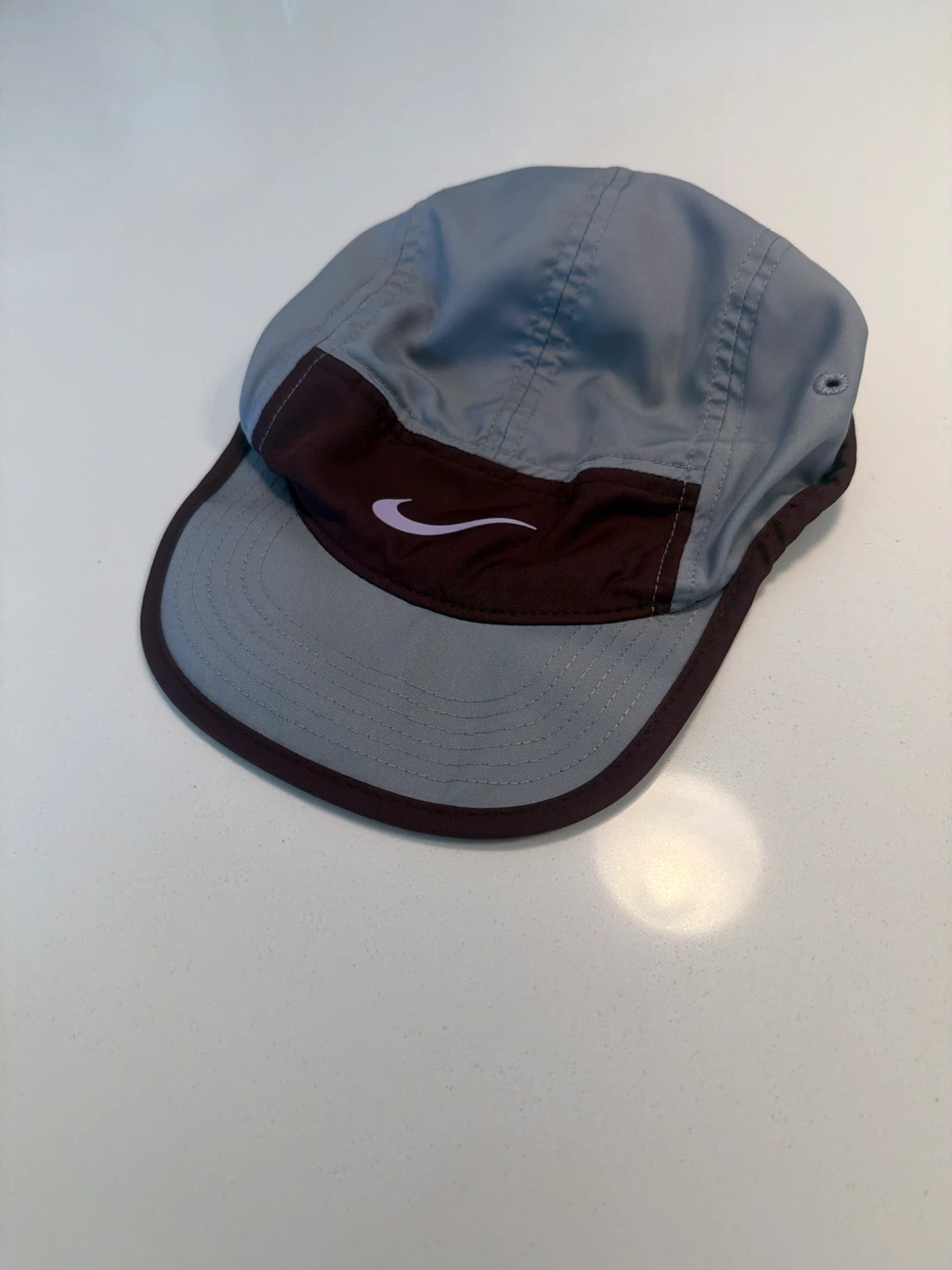 Nike Dri-FIT Fly Cap Gray and Maroon - photo 3
