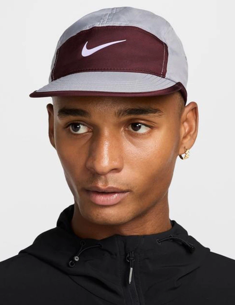 Nike Dri-FIT Fly Cap Gray and Maroon