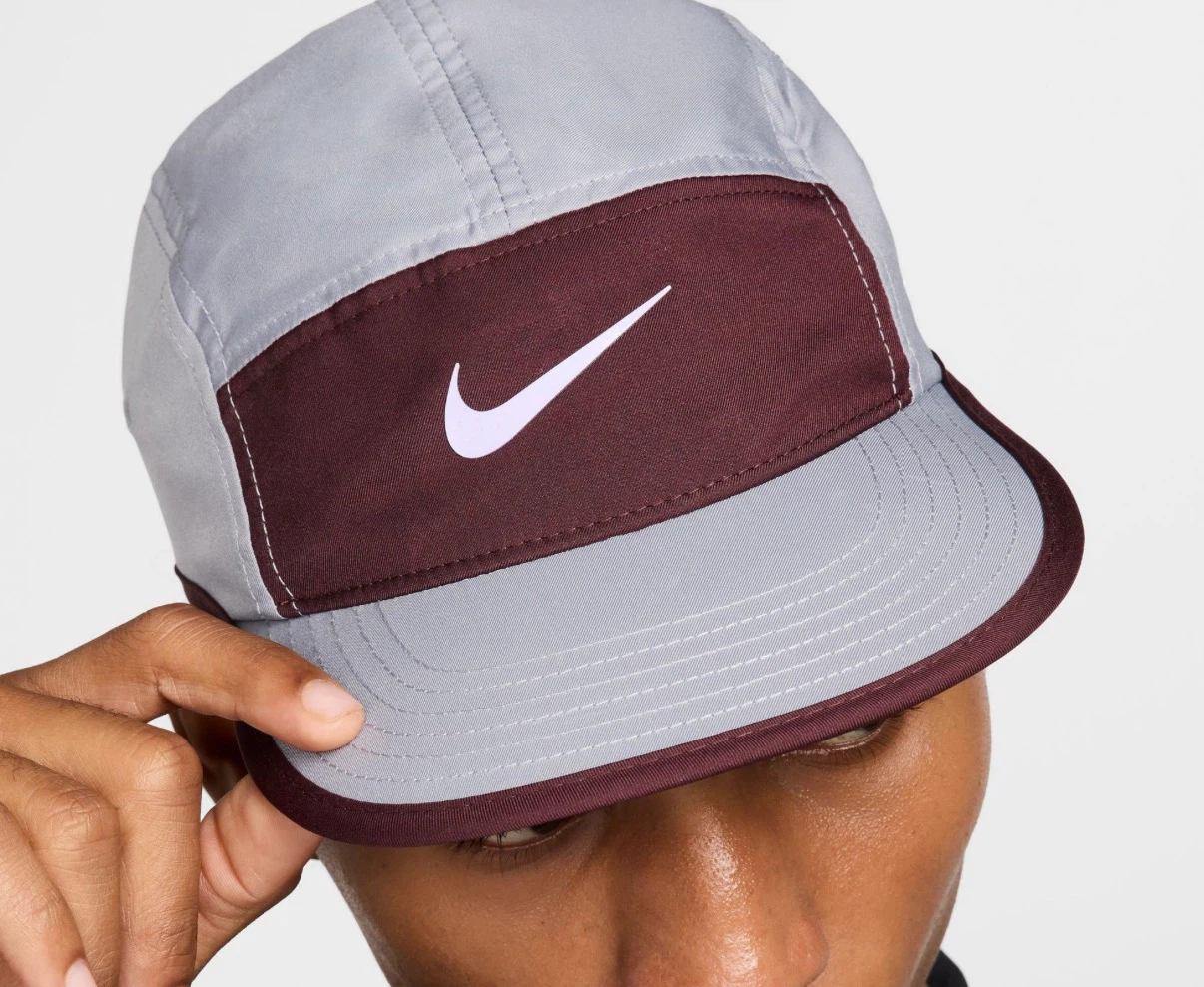Nike Dri-FIT Fly Cap Gray and Maroon - photo 4