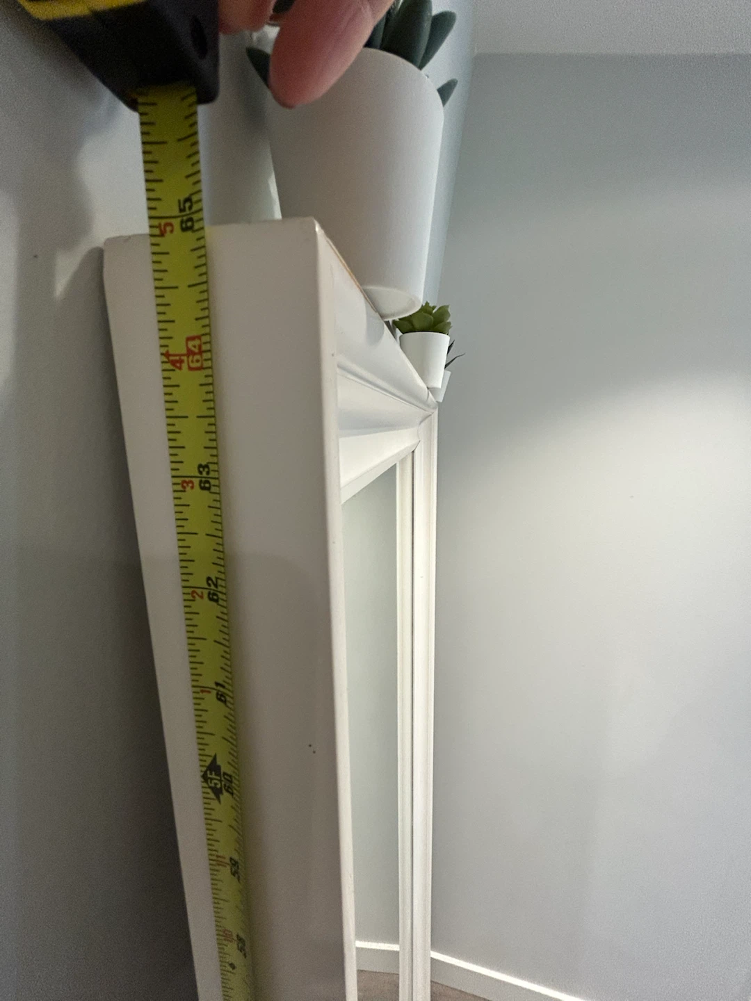 Large White Full-Length Floor Mirror - photo 2