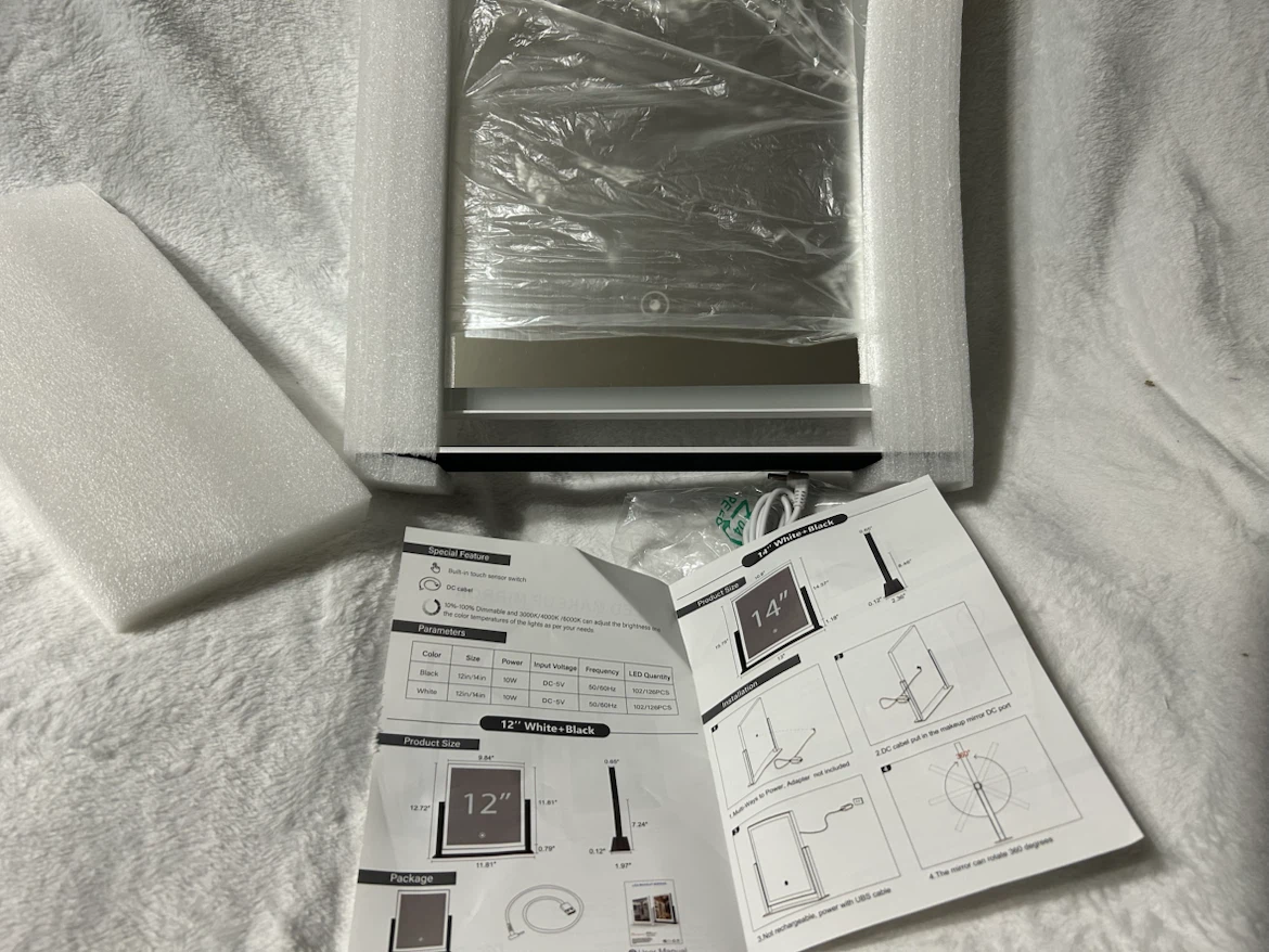 New-LED Makeup Mirror 12-inch