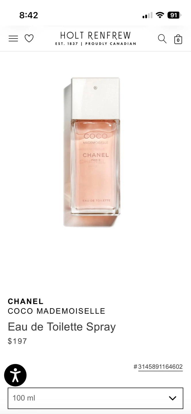 Chanel Coco Mademoiselle Eau de Toilette 100ml