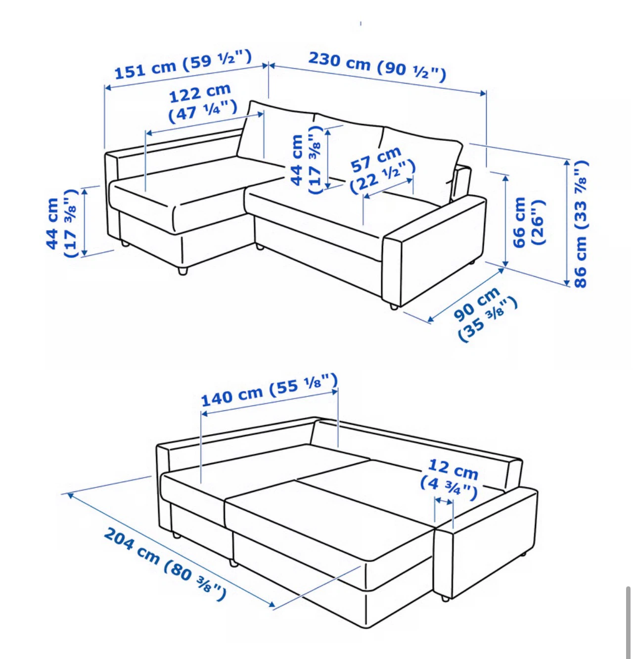 IKEA FRIHETEN Sleeper Sectional Sofa - photo 4