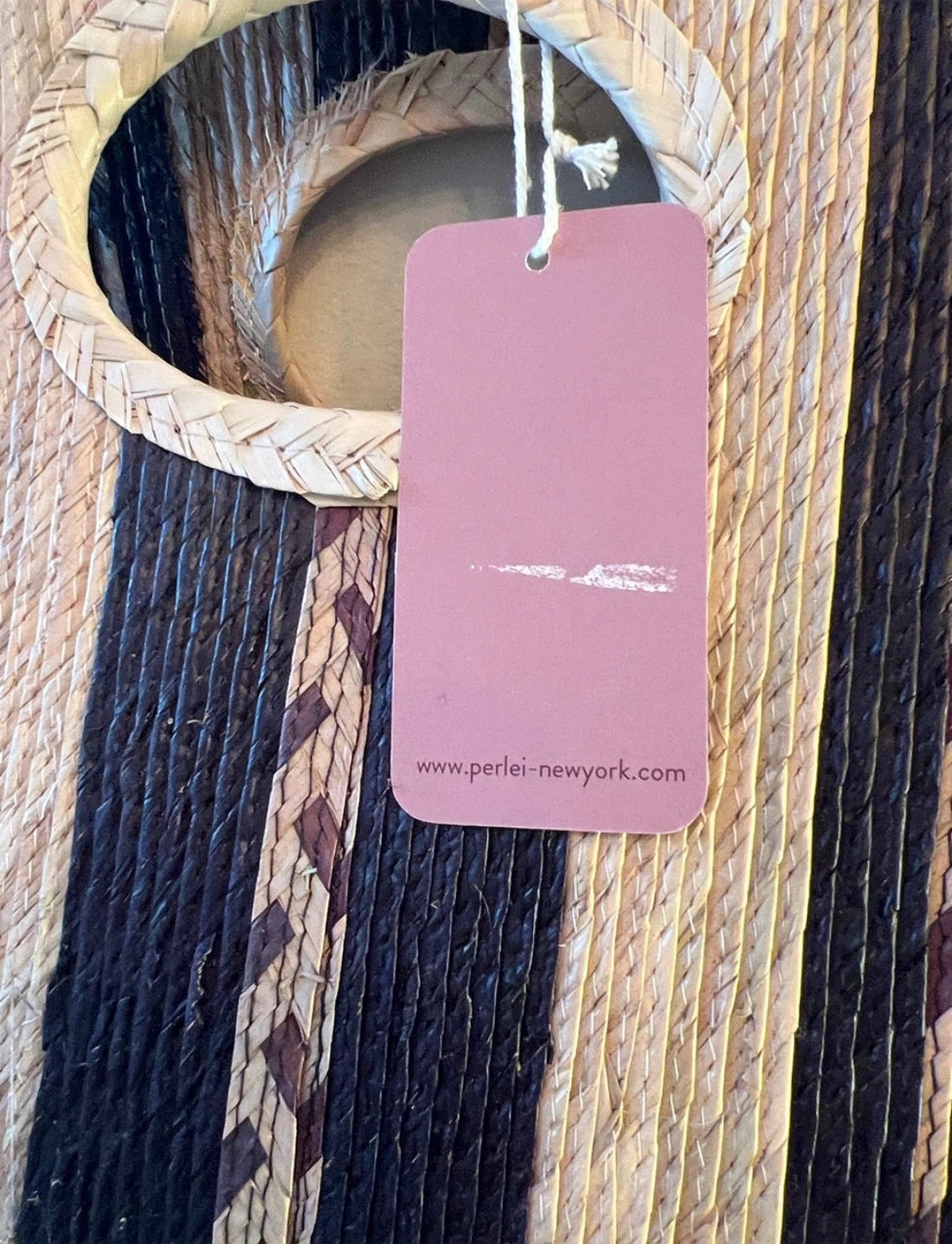 Perlei New York Square Straw Tote - photo 3