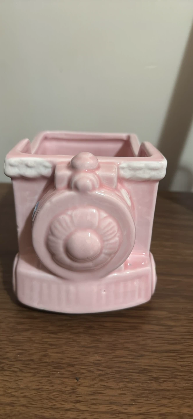 Vintage Ceramic Pink Train Easter Planter - photo 2