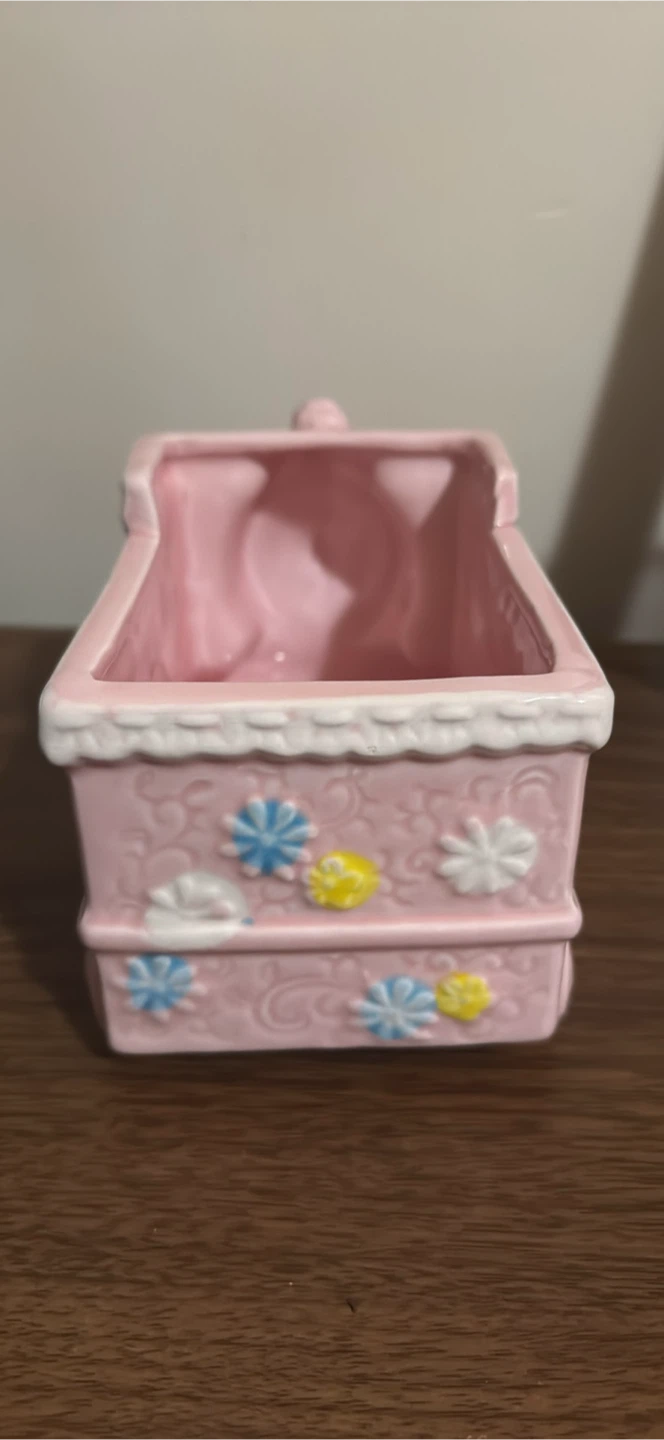 Vintage Ceramic Pink Train Easter Planter - photo 3
