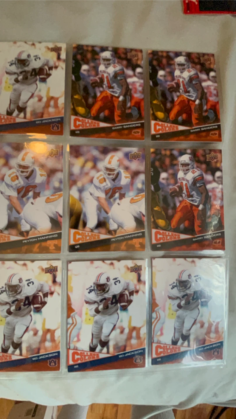 Upper Deck College Colors Football Cards