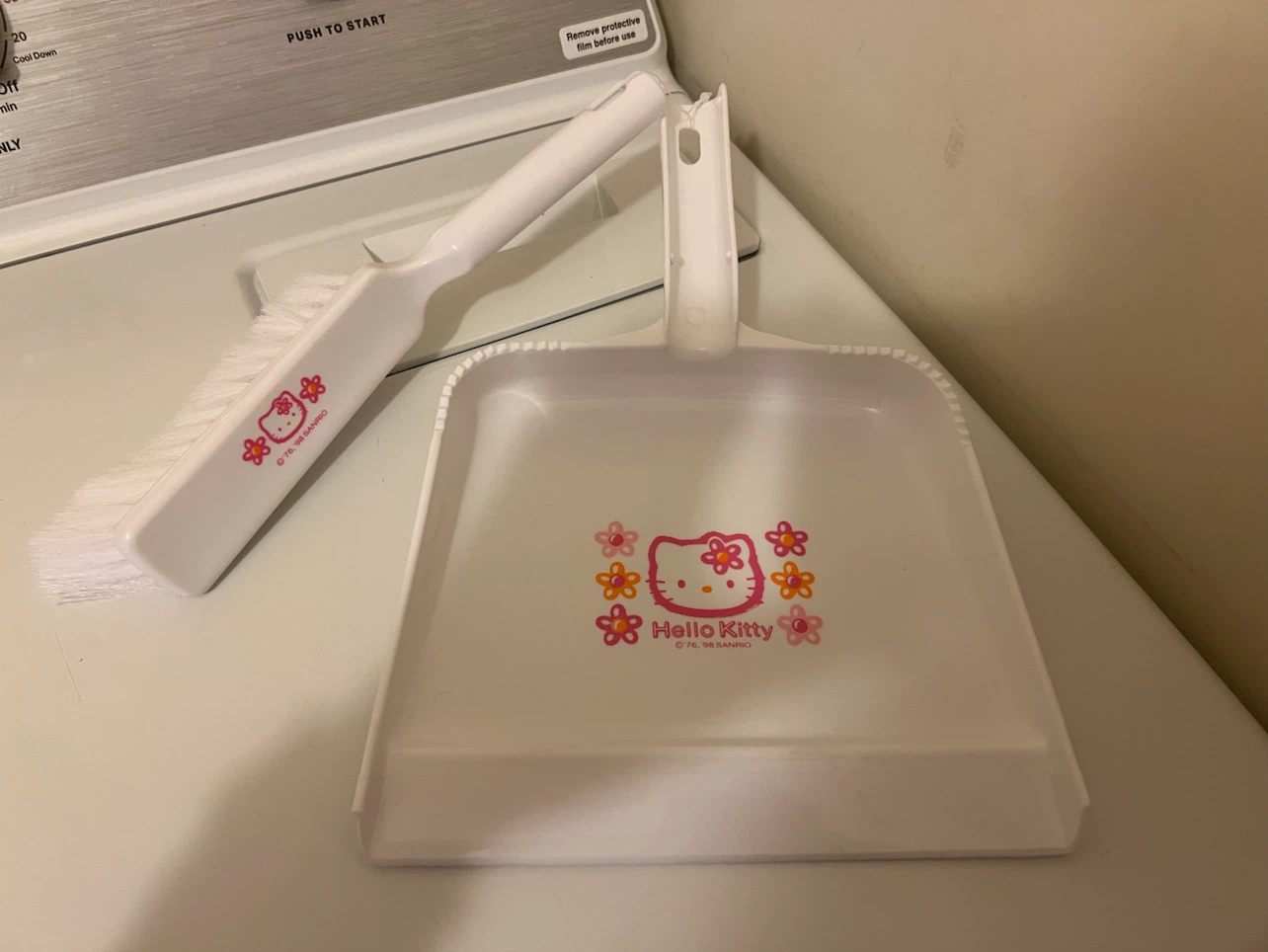 Vintage Hello Kitty Mini Dustpan and Brush Set