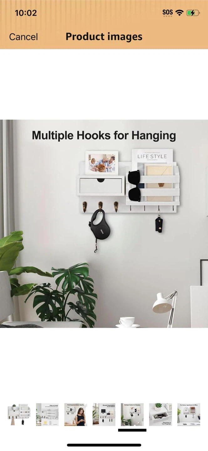 New-Lwenki Key and Mail Holder Wall Organizer