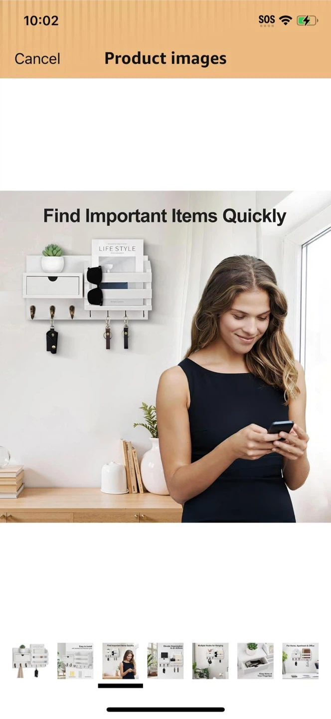 New-Lwenki Key and Mail Holder Wall Organizer - photo 2