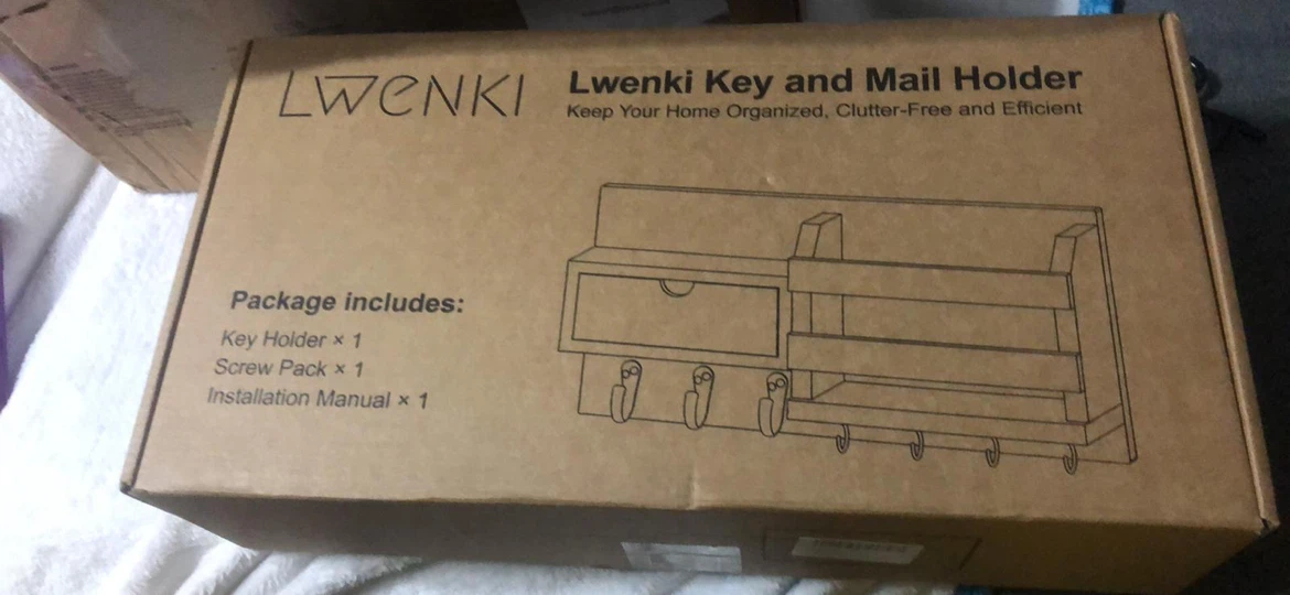 New-Lwenki Key and Mail Holder Wall Organizer - photo 5