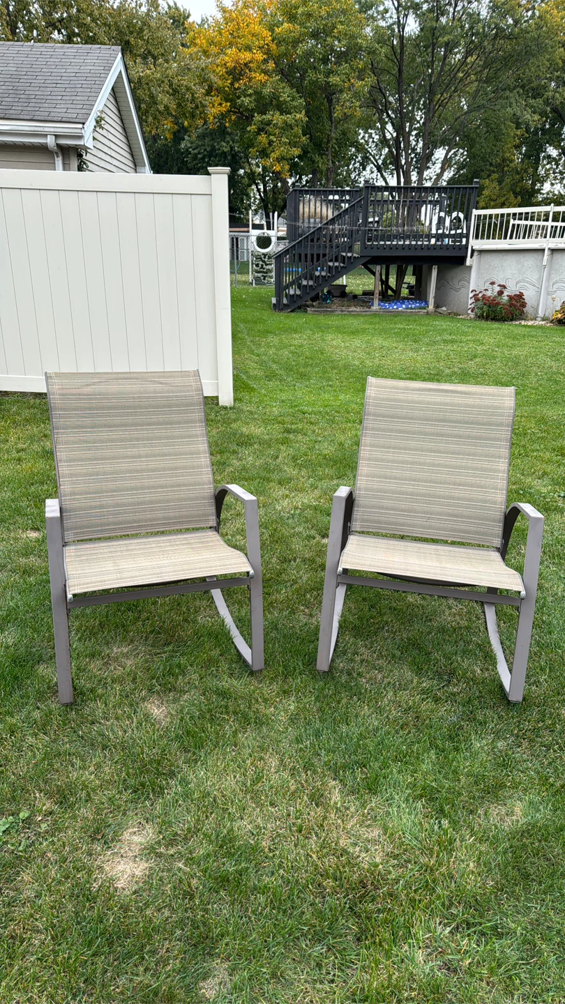 Set of 2 Outdoor Patio Rocking Chairs