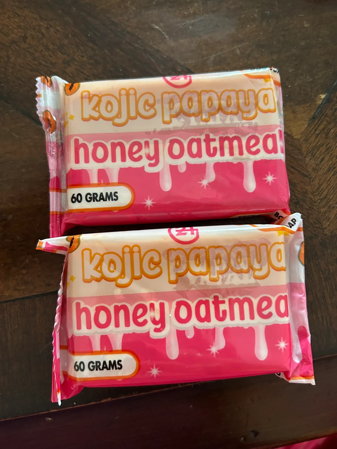 Two G21 Kojic Papaya Honey Oatmeal Soaps