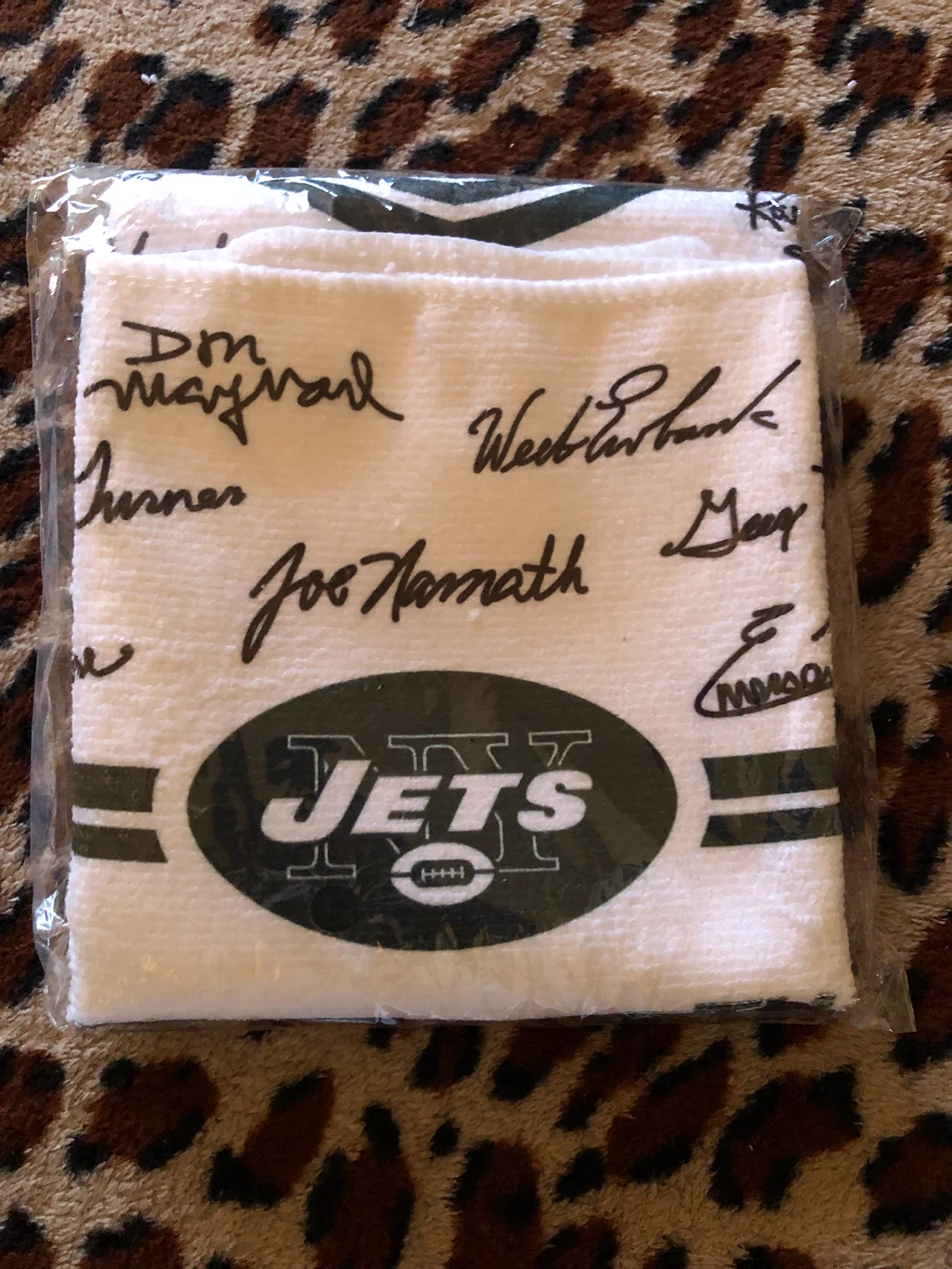 New York Jets 1968 Championship 50th Anniversary Towel