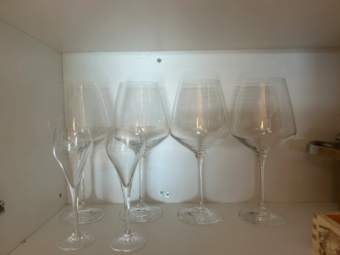 PondView Estate Winery Wine Glasses