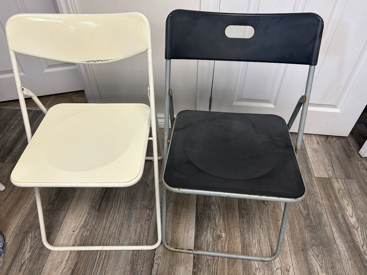 Two Metal Folding Chairs both $5