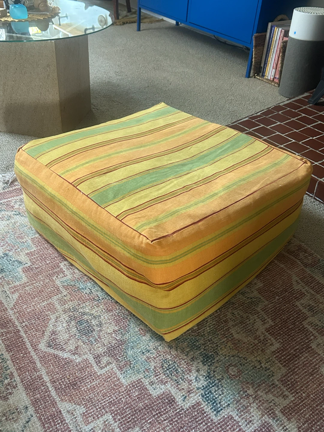 Striped Floor Cushion