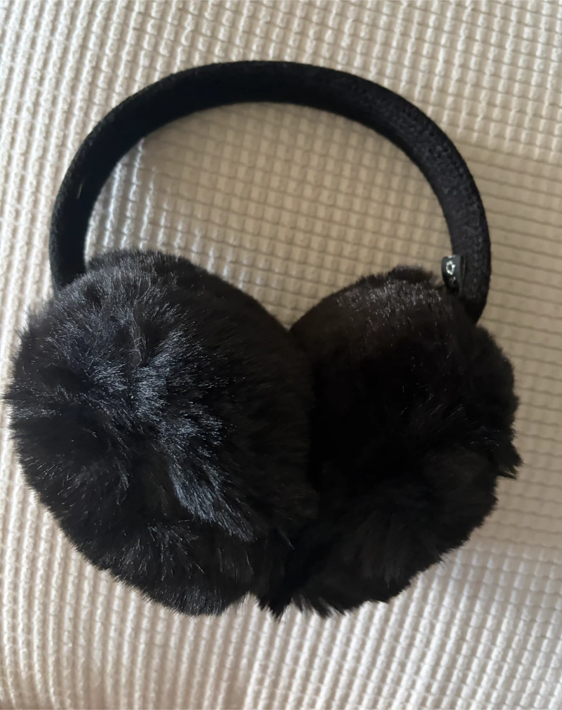 Black Faux Fur Earmuffs