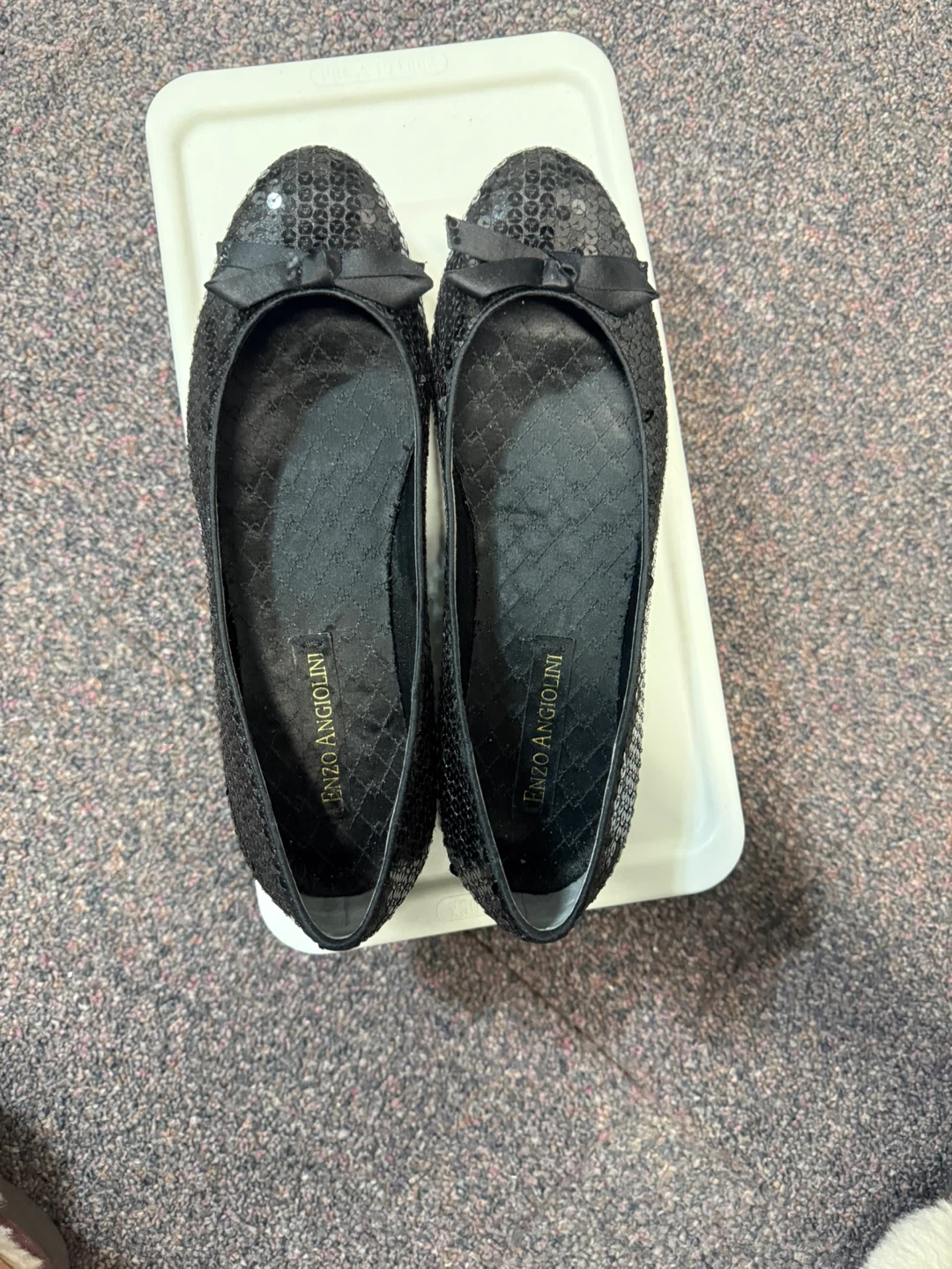 Enzo Angiolini Black Sequin Flats 8 - photo 2